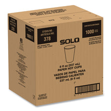 Load image into Gallery viewer, Compostable Paper Hot Cups, ProPlanet Seal, 8 oz, White/Green, 1,000/Carton
