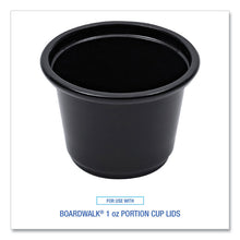 Load image into Gallery viewer, Souffle/Portion Cups, 1 oz, Plastic, Black, 125/Sleeve, 20 Sleeves/Carton
