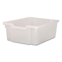 Load image into Gallery viewer, F2 Deep Trays for Gratnells Storage Frames and Trolleys, 3.57 gal Capacity, 12.28" x 16.81" x 6.25", Trans Frost, 6/Pack
