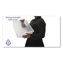 Load image into Gallery viewer, F2 Deep Trays for Gratnells Storage Frames and Trolleys, 3.57 gal Capacity, 12.28" x 16.81" x 6.25", Trans Frost, 6/Pack

