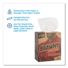 Load image into Gallery viewer, Light Duty Paper Wipers, 2-Ply, 8 x 12.5, White, 148/Box, 20 Boxes/Carton
