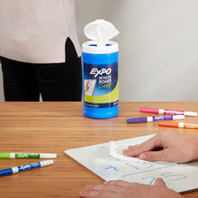Load image into Gallery viewer, Dry-Erase Board Cleaning Wet Wipes, 6 x 9, 50 Wipes/Container
