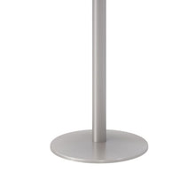 Load image into Gallery viewer, Pedestal Bistro Table with Four Sky Blue Kool Series Barstools, Round, 36" Dia x 41h, Studio Teak
