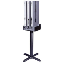 Load image into Gallery viewer, Cutlerease Base, Holds 3 Dispensers, 12.5 x 12.5 x 5.25, Gray/Black

