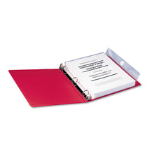 Load image into Gallery viewer, Poly Ring Binder Pockets, 9 x 11.5, Clear, 3/Pack
