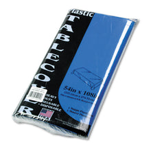 Load image into Gallery viewer, Table Set Rectangular Table Cover, Heavyweight Plastic, 54" x 108", Blue, 6/Pack
