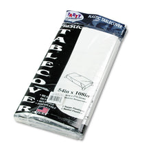 Load image into Gallery viewer, Table Set Rectangular Table Cover, Heavyweight Plastic, 54" x 108", White, 6/Pack
